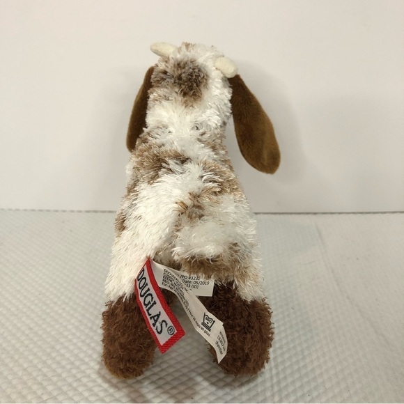 DOUGLAS Bodhi Goat Plush Toy Stuffed Animal 7” Brown White Floppy Ears - Picture 3 of 6